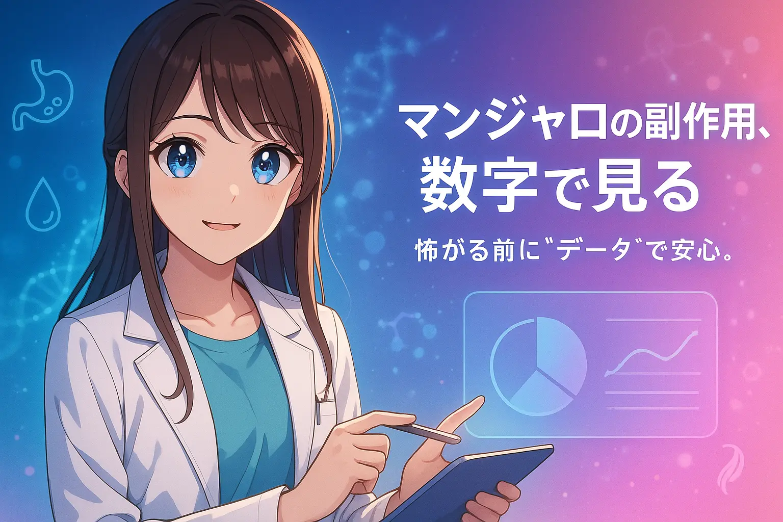 【データ分析】マンジャロの副作用一覧｜発症率と症状を徹底解説