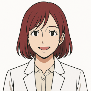 マンジャロダイエット研究室の助手・朝比奈カレン。臨床試験データと口コミ分析を担当するリサーチャーのプロフィール写真。