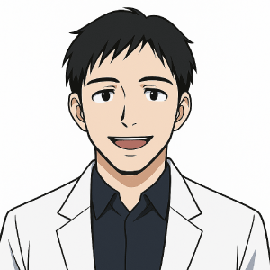 マンジャロダイエット研究室の主任研究員・氷室リュウセイ。GIP/GLP-1受容体作動薬とチルゼパチドの臨床研究を担当する医科学専門家のプロフィール写真。