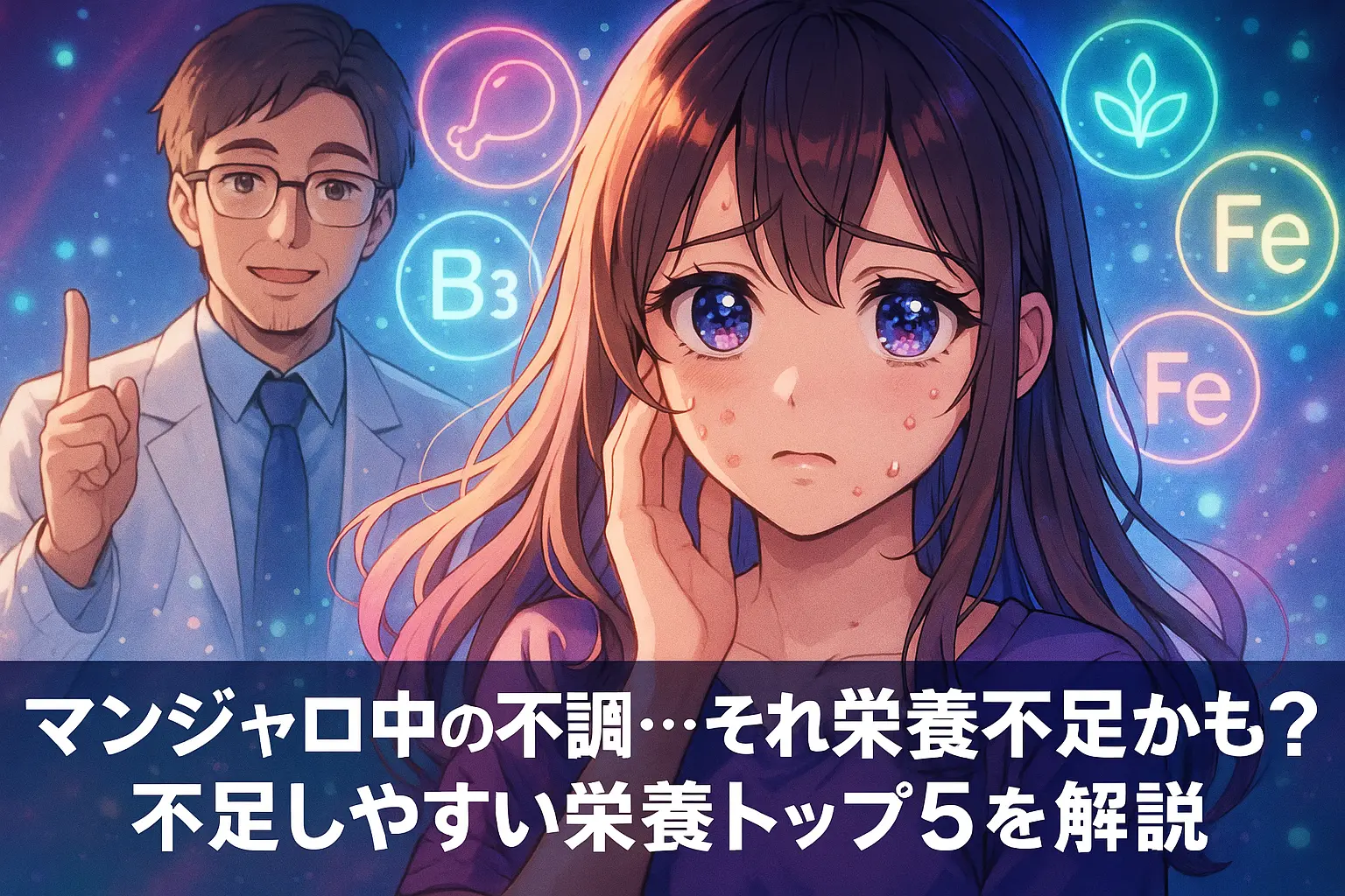 マンジャロ使用者が不足しやすい栄養素トップ5｜やつれない痩せ方入門