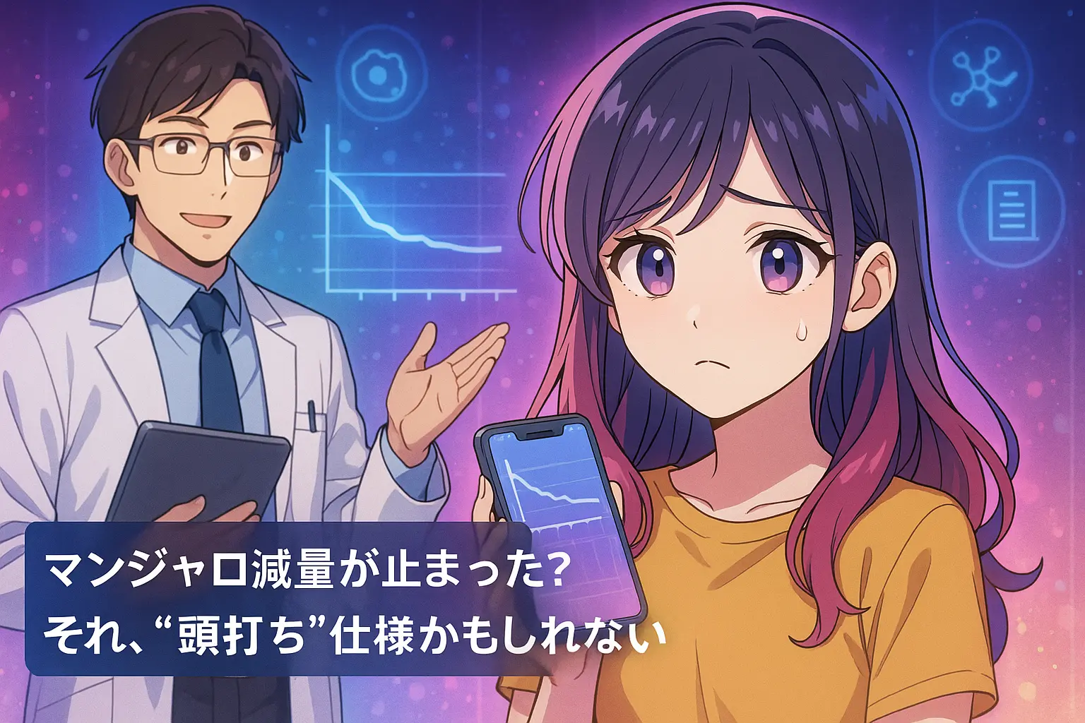 マンジャロ減量効果の頭打ち理由と停滞メカニズム解説