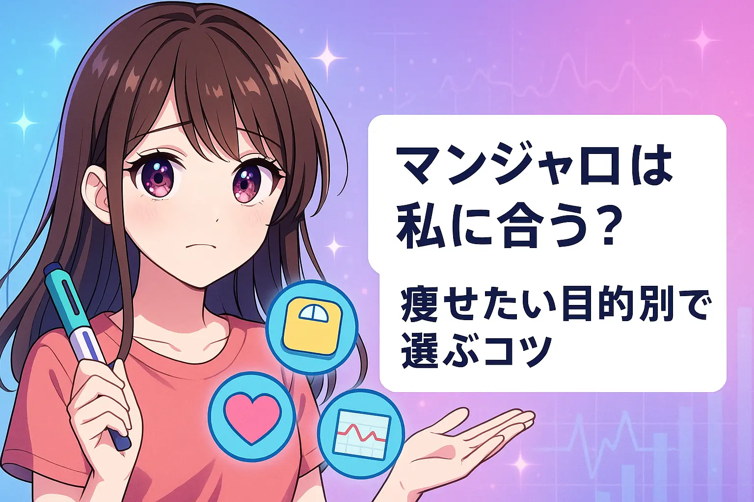 “痩せたい目的別”GLP-1薬選びとマンジャロ適性ガイド