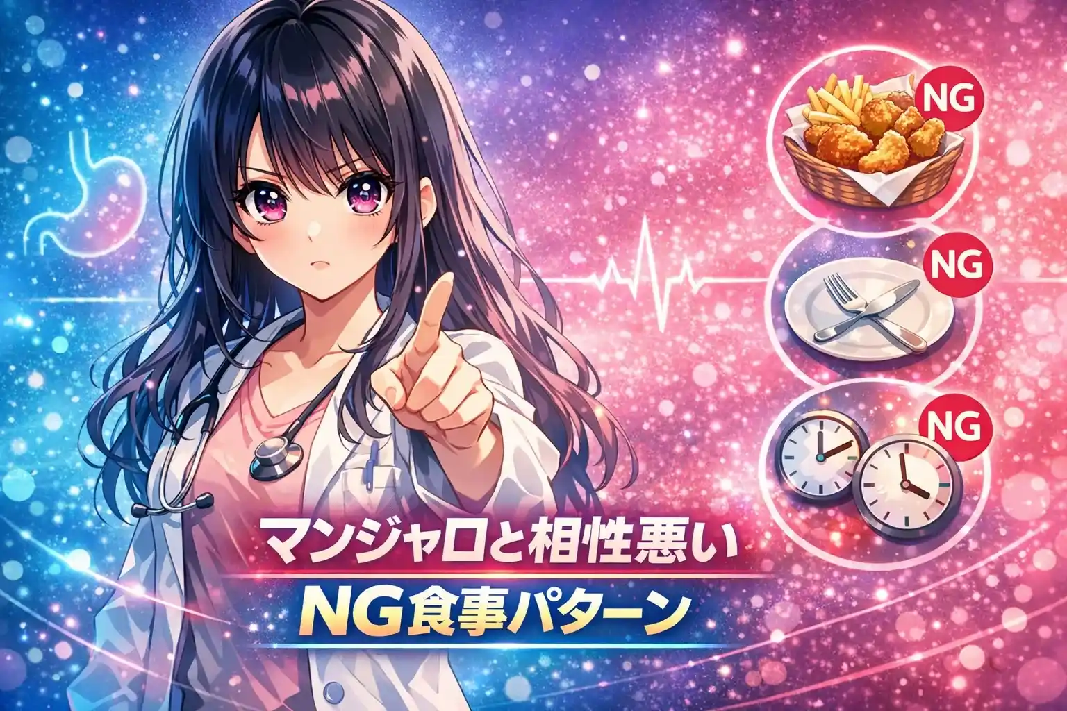 20代必見｜マンジャロと相性が悪い食事パターン完全ガイド【安全対策つき】