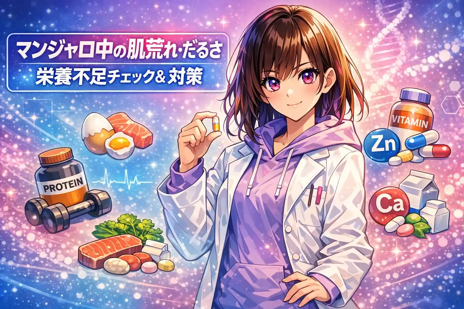 初心者必見！20代向けマンジャロ使用中のビタミン・ミネラル対策