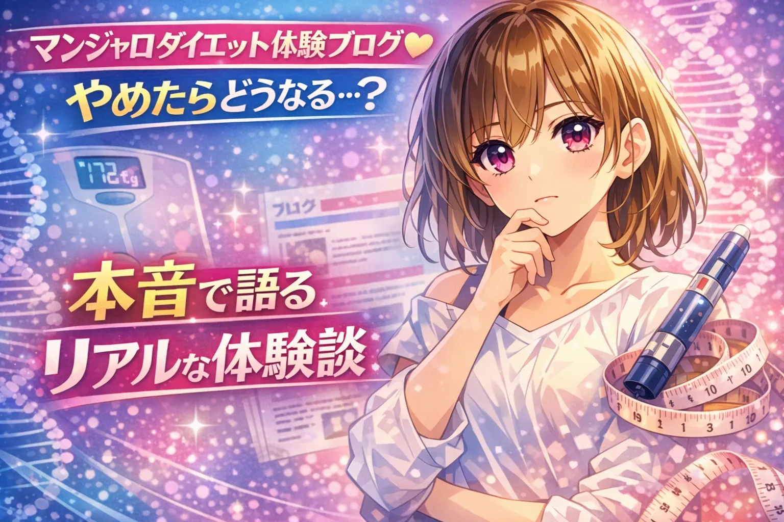マンジャロダイエット、私のリアル体験ブログ！やめたらどうなるまで正直に記録