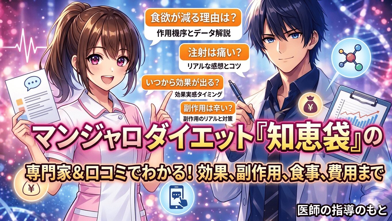 マンジャロダイエット「知恵袋」を深掘り！みんなのリアルな疑問と解決策