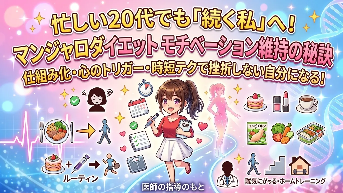 マンジャロダイエット、忙しい20代でも続く！モチベーション維持の秘訣