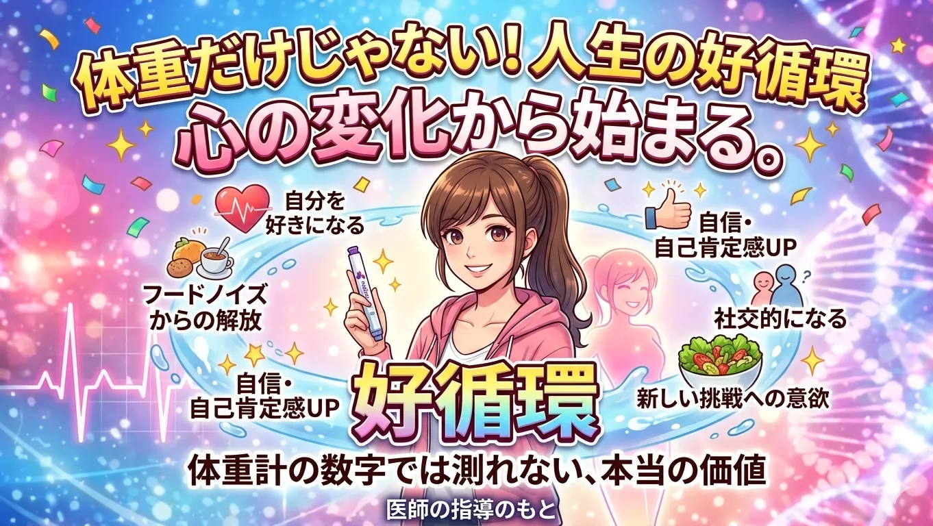 マンジャロダイエットは体重だけじゃない！心の変化から始まる「好循環」