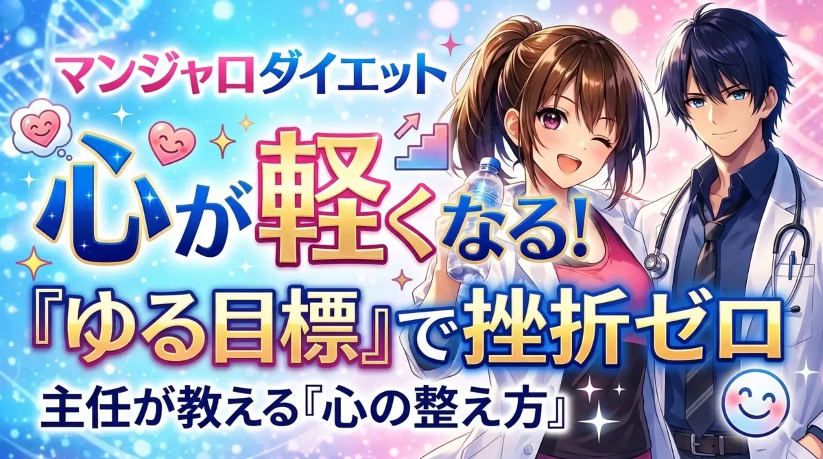 マンジャロダイエット、挫折知らずの自分へ！続く心の整え方