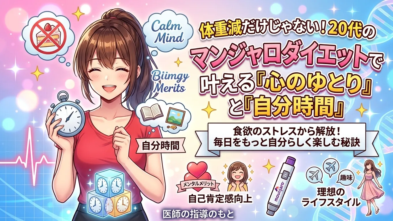 食欲との闘いから解放！マンジャロダイエットがくれる「心のゆとり」の正体