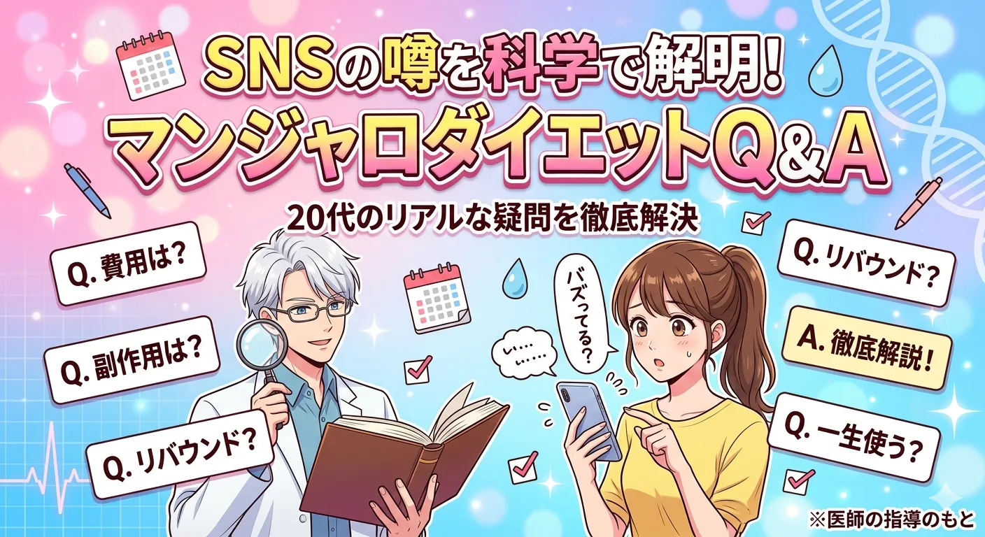 マンジャロダイエット、SNSの噂はホント？20代のリアルな疑問を徹底解明Q&A