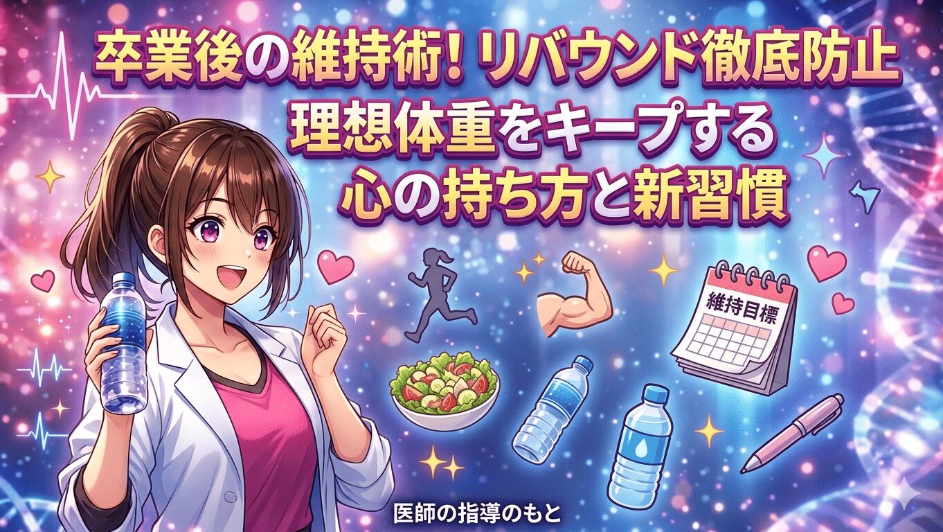 マンジャロダイエット後のリバウンドは防げる？理想体重キープの心構え