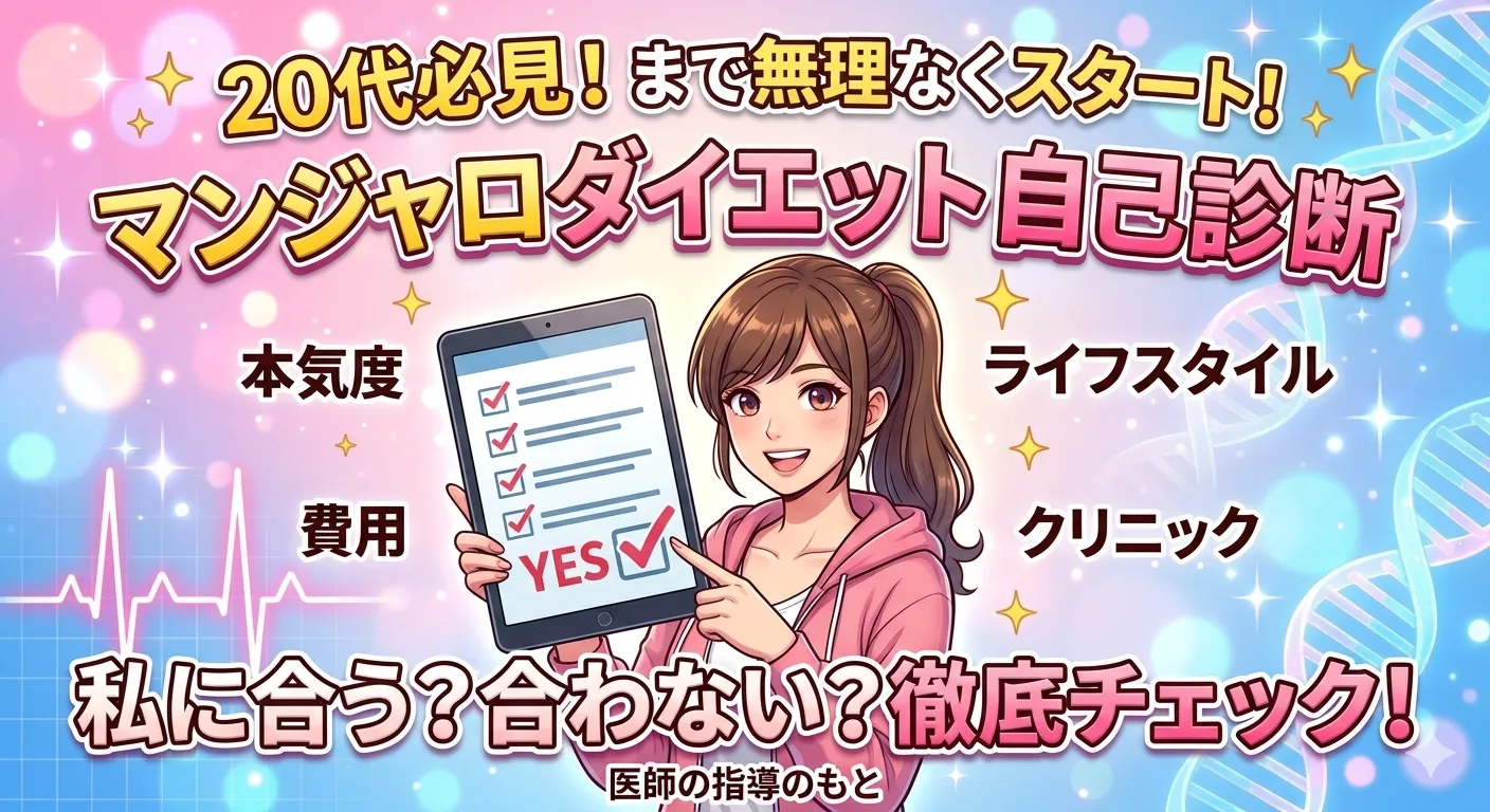 マンジャロダイエット向いてる？20代向け自己診断チェックリスト