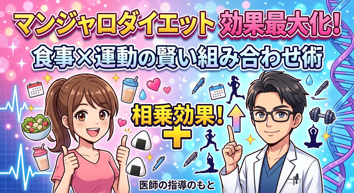 マンジャロダイエット効果を最大化！食事と運動の賢い組み合わせ術