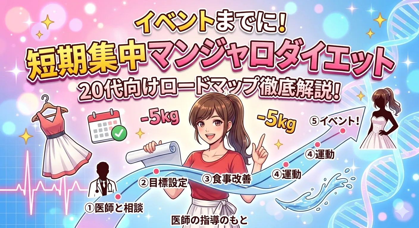 「痩せたい！」そのイベント、マンジャロダイエットで間に合わせる秘訣
