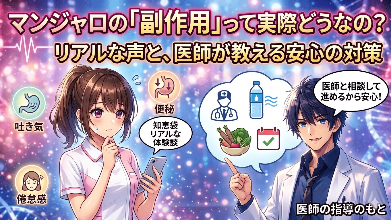 マンジャロダイエット「副作用」のリアル！不安を解消する安心Q&A