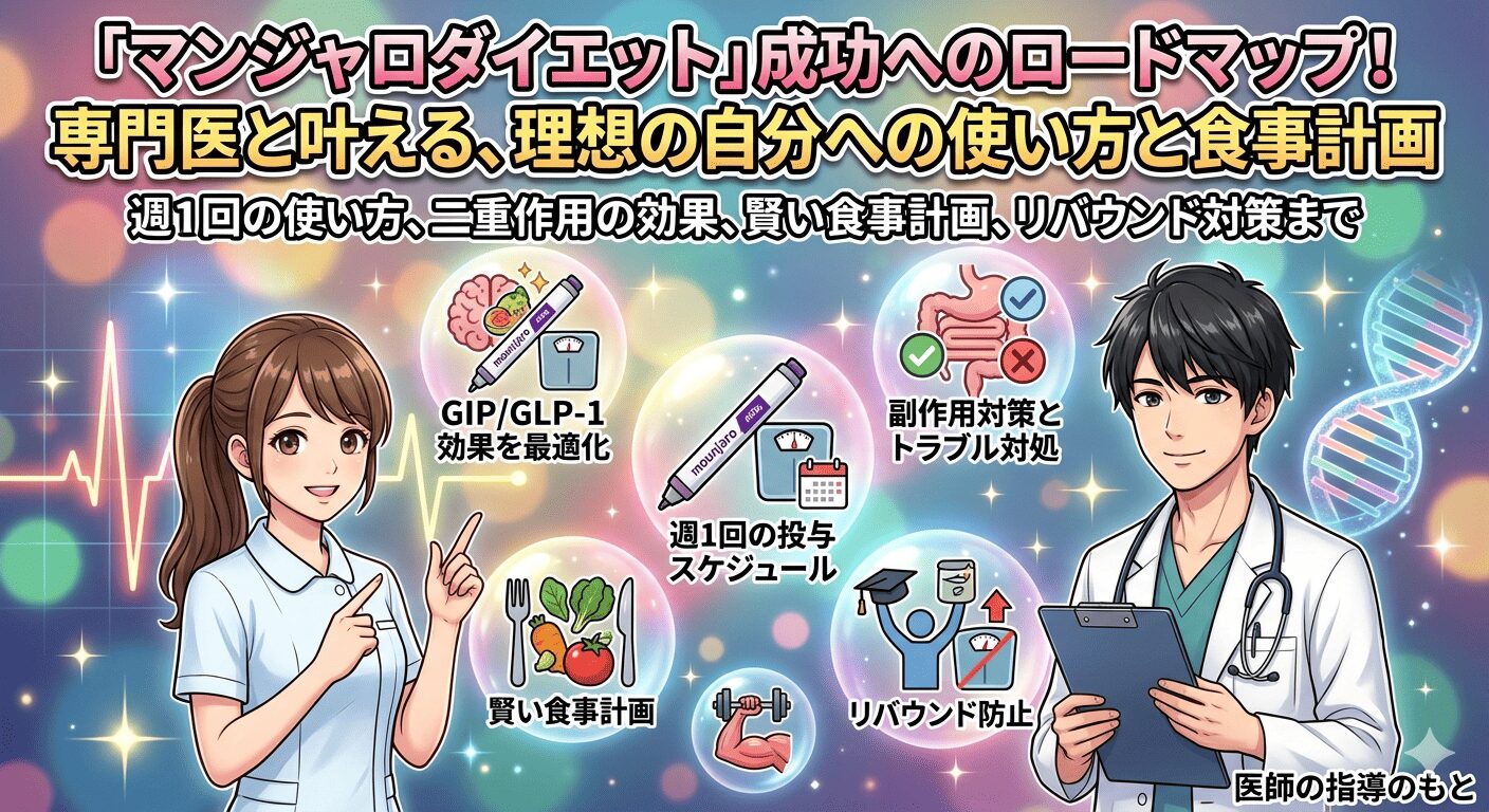マンジャロダイエットの副作用は糖尿病薬由来？安全な減量の真実