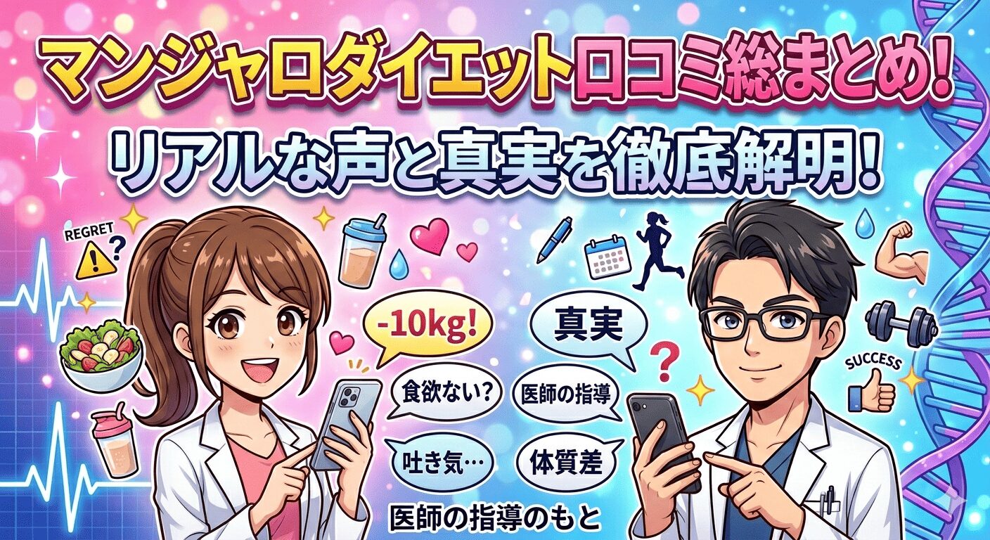 マンジャロダイエット、みんなの口コミ大公開！効果と後悔しないリアルな声